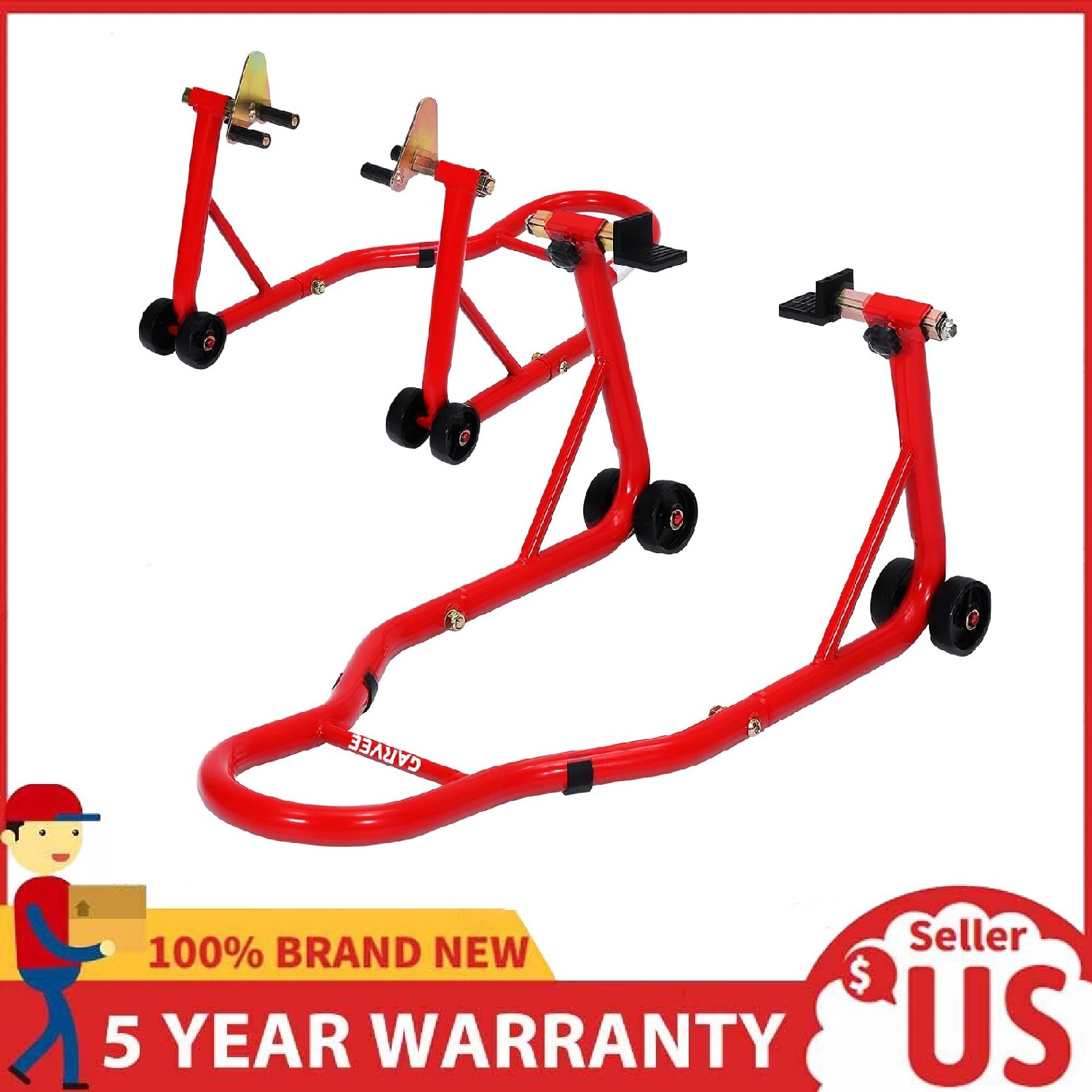 Motorcycle Stand Lift ,900 lbs Heavy Duty Front Rear Wheel Lift Paddock Stands