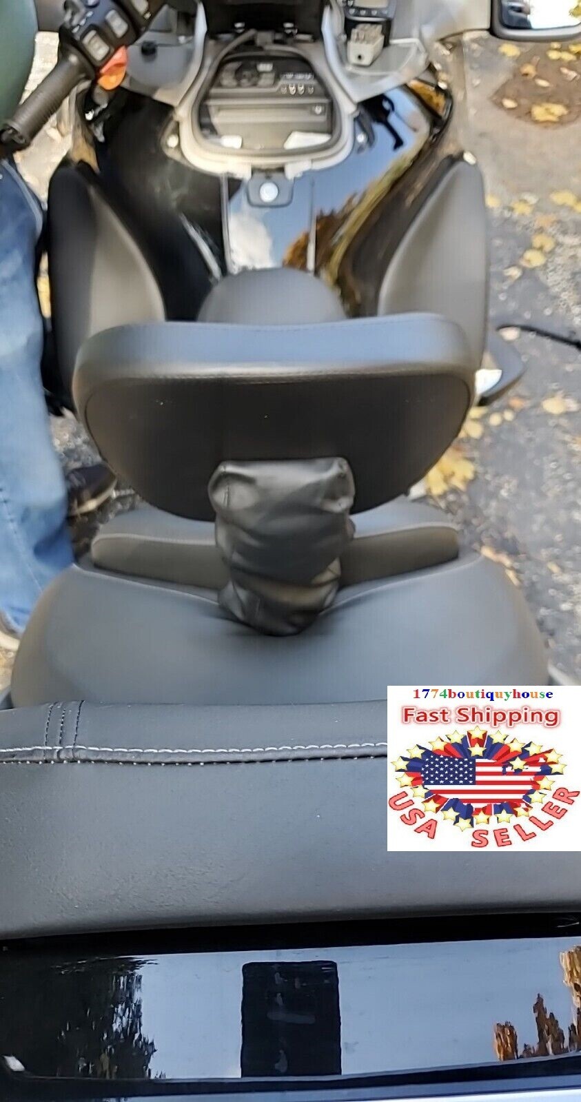 NEW Adjustable Height Folding UP DOWN Driver Rider Backrest 4 BMW K1200LT K1200