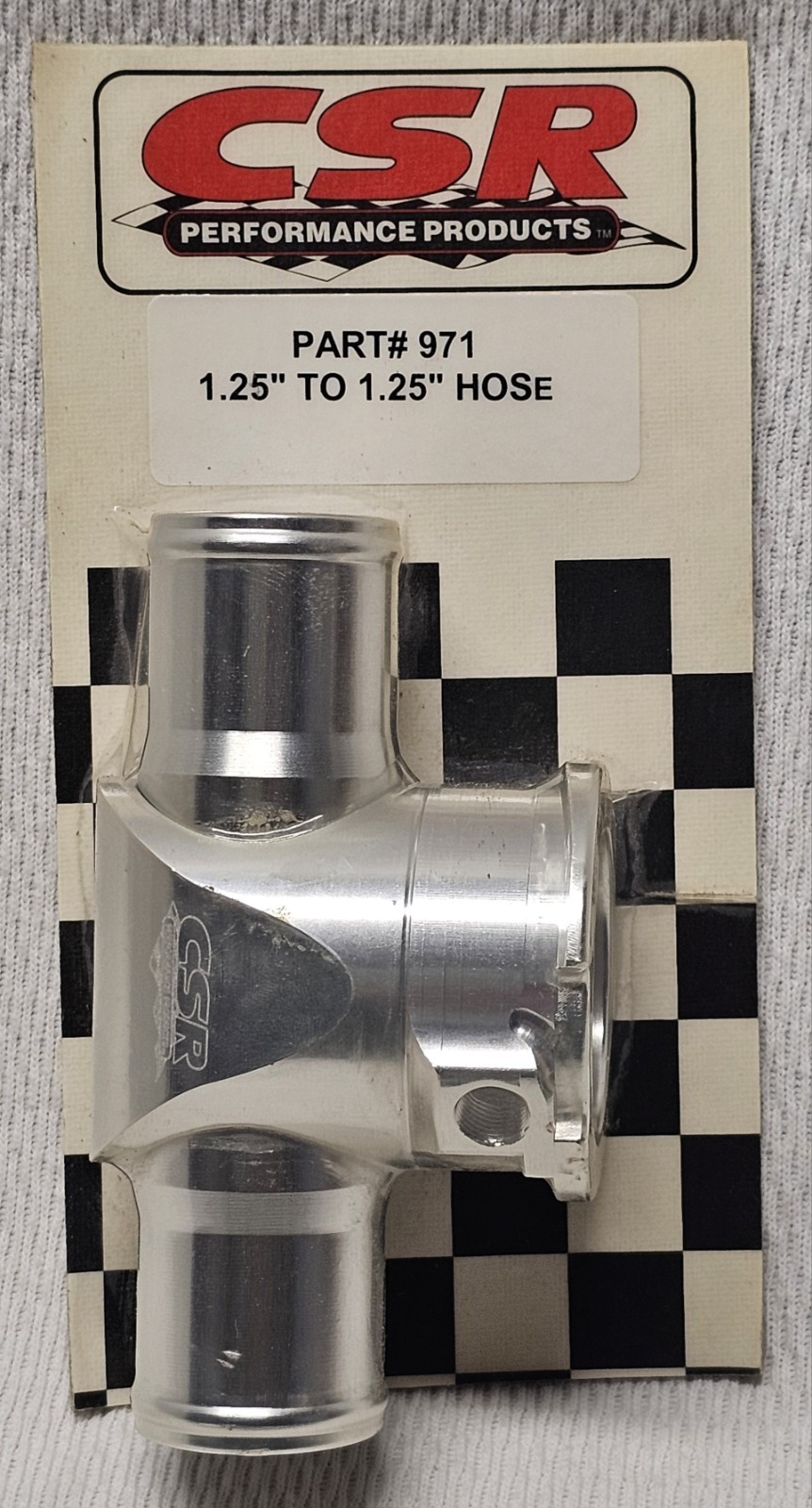 NEW CSR #971 Performance Products 1.25″ – 1.25″ In-Line Radiator Hose Filler NOS