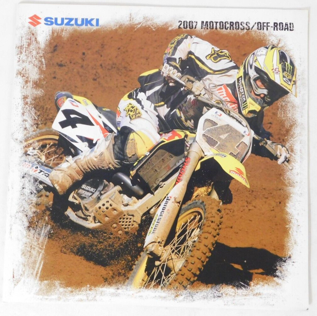 NEW 2007 Genuine Suzuki Motocross Off-Road Sales Ad OEM Brochure RM-Z Carmichael