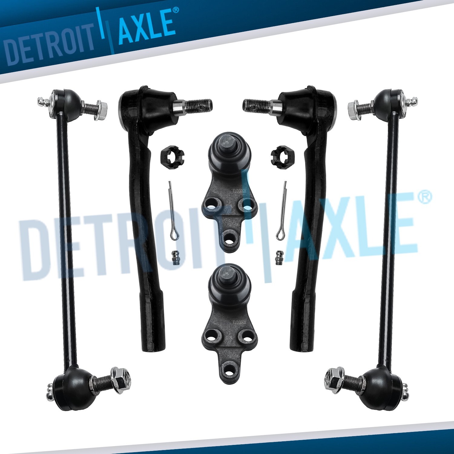 Front Lower Ball Joint Sway Bar Tie Rod Kit for 2007 2008 2009 Hyundai Entourage