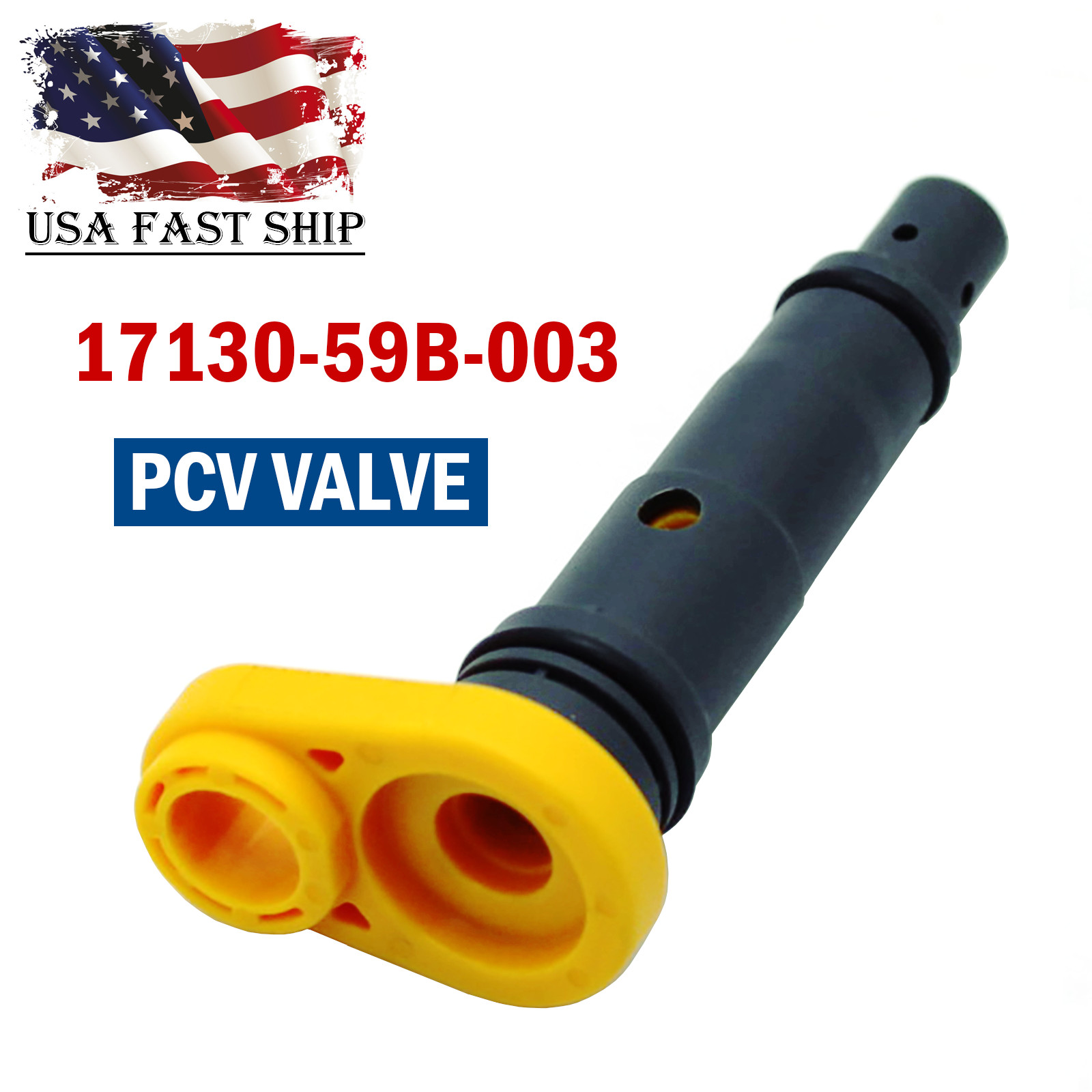 PCV Valve Assy 17130-59B-003 For Honda 16-21 Civic Accord 17-21 CR-V 1.5L I4 GAS