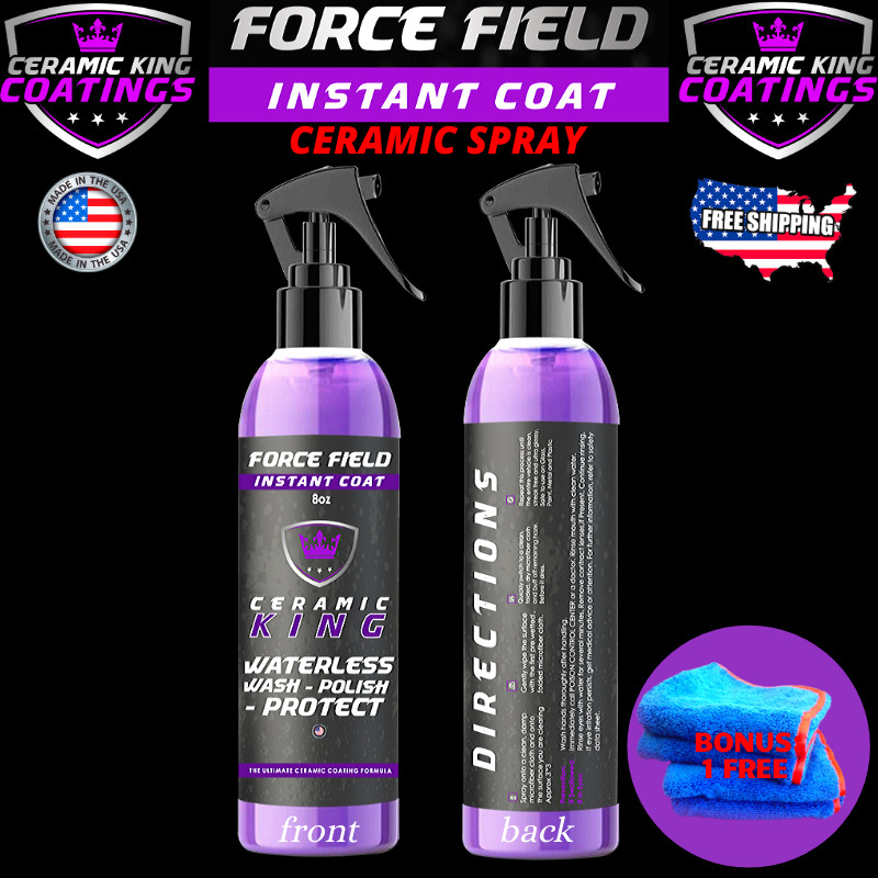 FORCE FIELD NANO CERAMIC CAR COATING SPRAY PRO PAINT SEALANT CAR POLISH WAX