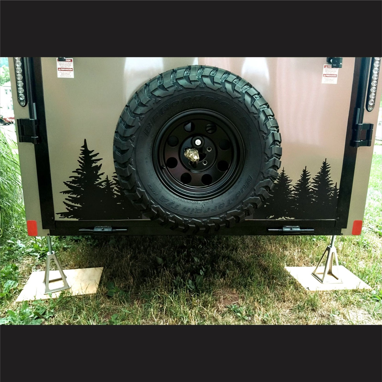 Pine Tree Forest Decal for Truck Car SUV Camper Van RV Trailer Die Cut Evergreen