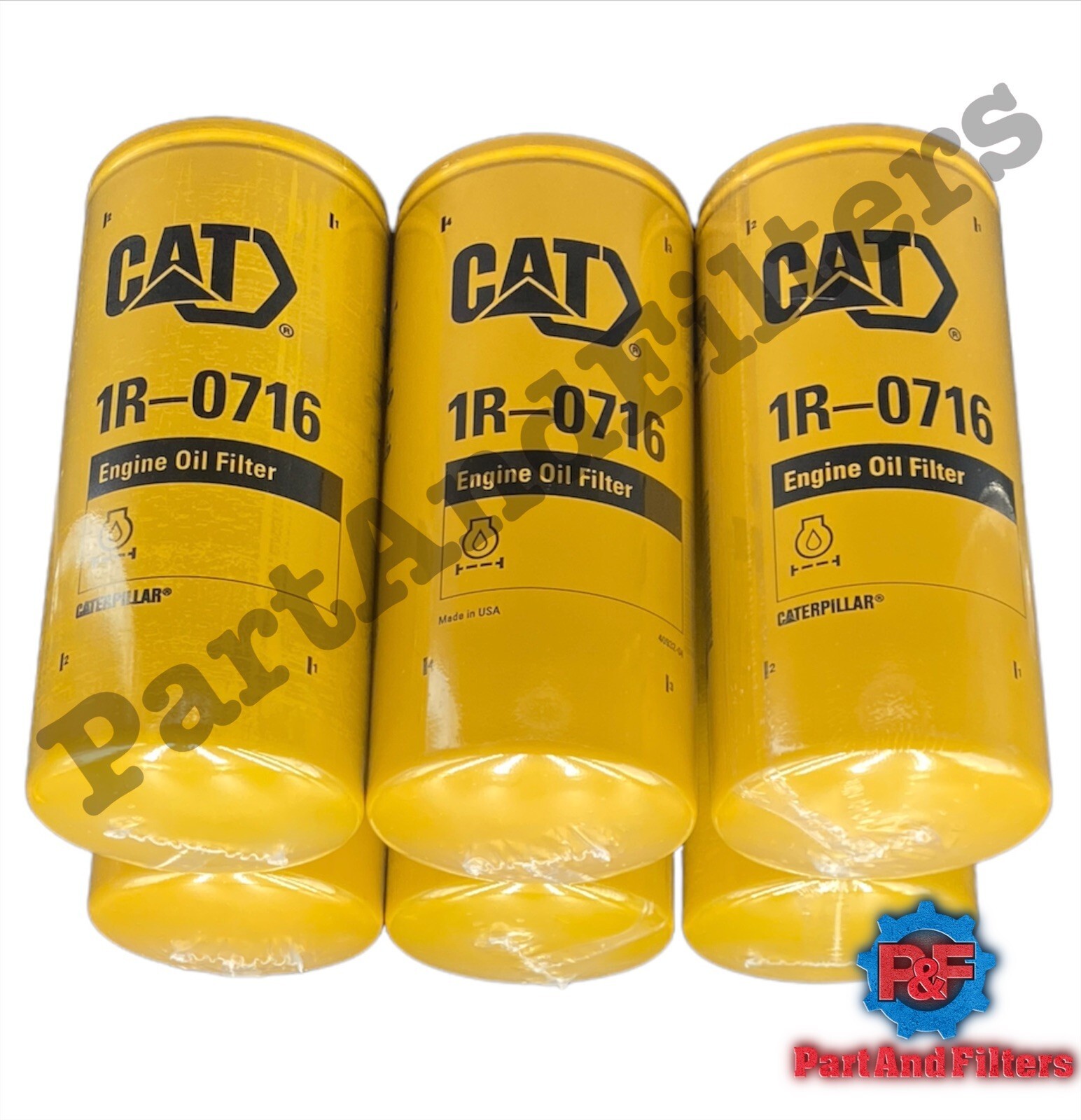 1R0716 Caterpillar Engine Oil Filter, CAT 1R-0716 (Pack of 6 )