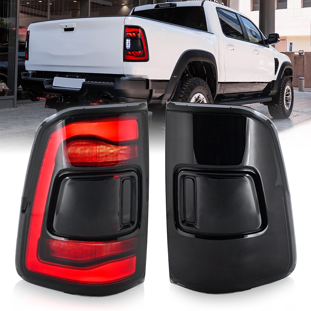Full LED Tail Light For Dodge RAM 1500 2019 2020 2021 2022 2023 2024 Rear Lamp