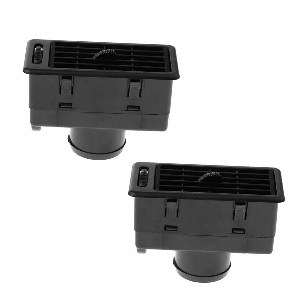 2PCS Black Car Truck RV ATV Heat AC Air Exhaust vent dash Ventilation Outlet +