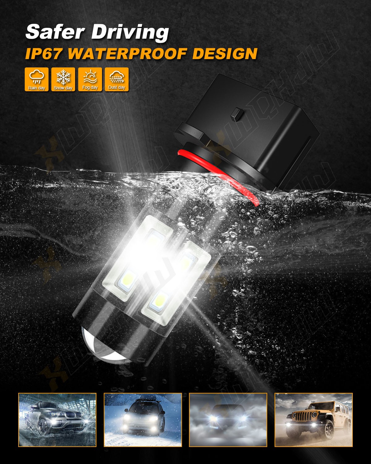 PSX26W LED Fog Light Bulbs for Chevy Tahoe Suburban Yukon XL 60 Days Free Return