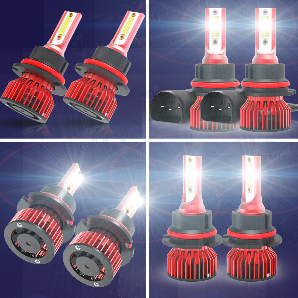 2x 9007/HB5 LED Headlight Bulb High/Low Beam For Mitsubishi Lancer 2002-2007