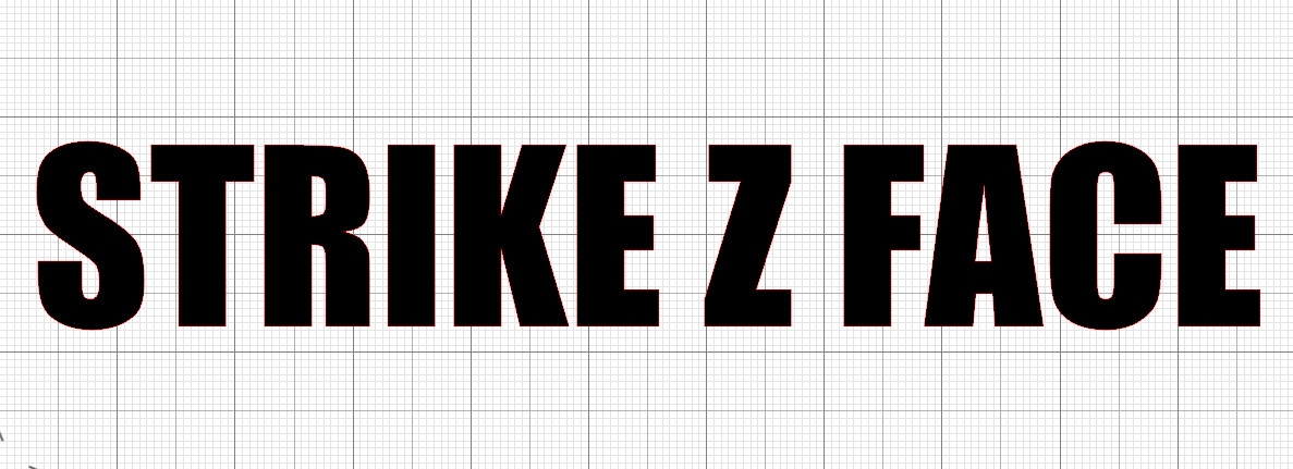 2.3″ x 10.4″ Vinyl Bumper Sticker Die Cut Decal Strike Z Face Armor