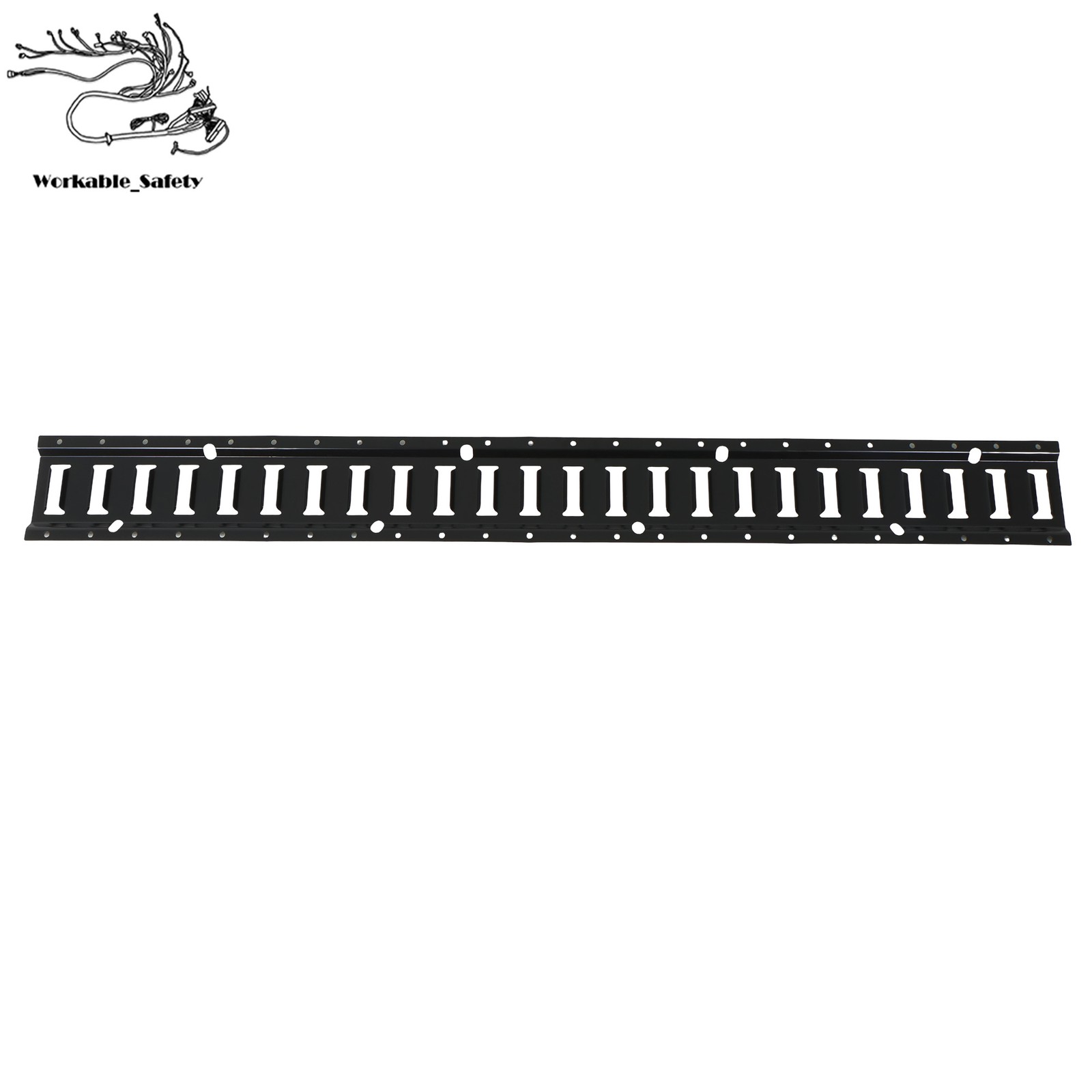 16 Pack 4′ E-Track Rail Set, Black Powder Coated Finish Fit For Trailers & Vans