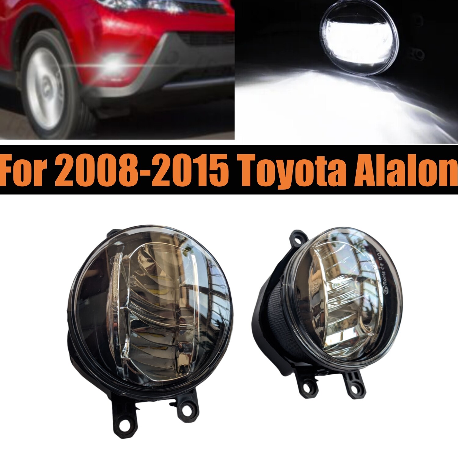 Pair of High Power LED 45W Fog Light Driving Lamp For Toyota Tacoma 2012-2017 LR