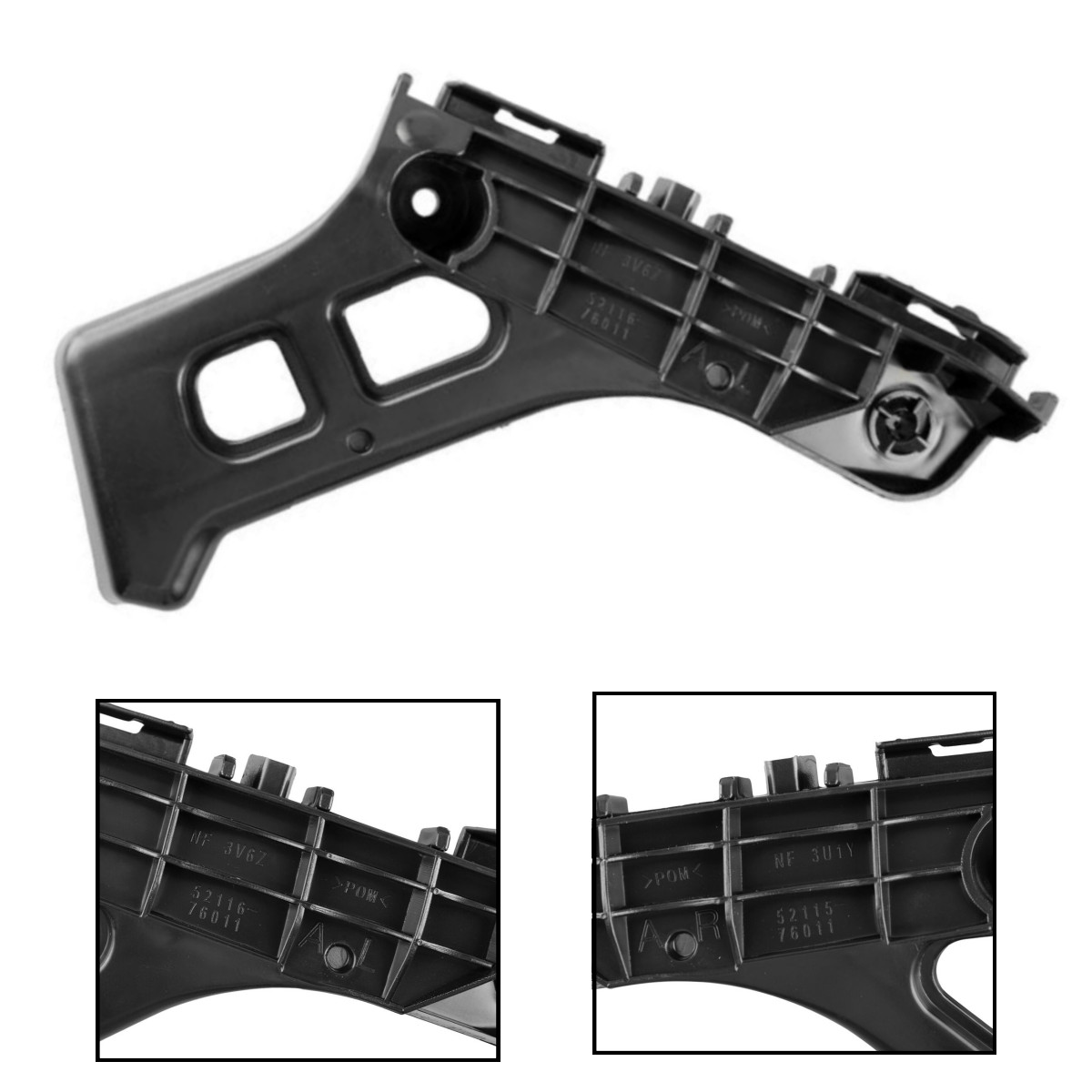 Bumper Bracket Set Fit For 2011-2017 Lexus CT200h Front Left & Right Side 2012