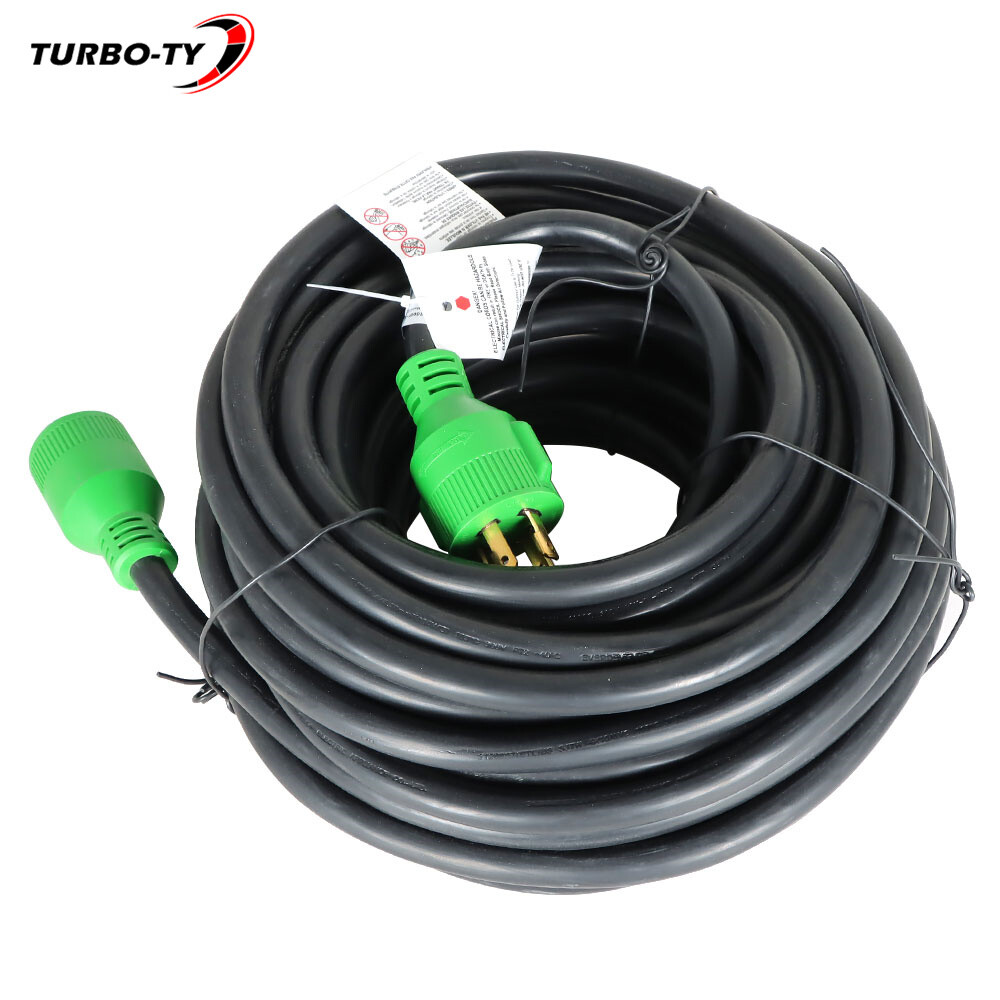 75 FT 30 Amp Power Cords NEMA L14-30 4 Prong Locking Generator Extension Cord