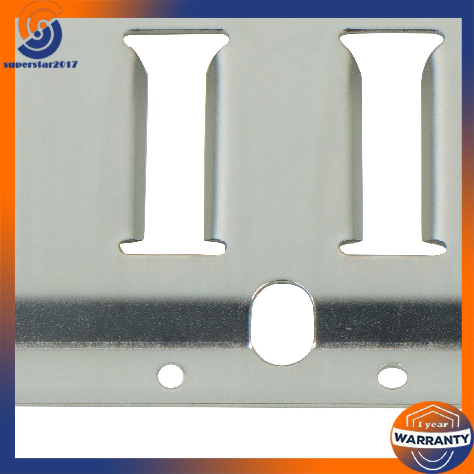 6 Pack 8 Foot Silver E Track Rails, Zinc Plated For Long Cargo Trailer Tie Down