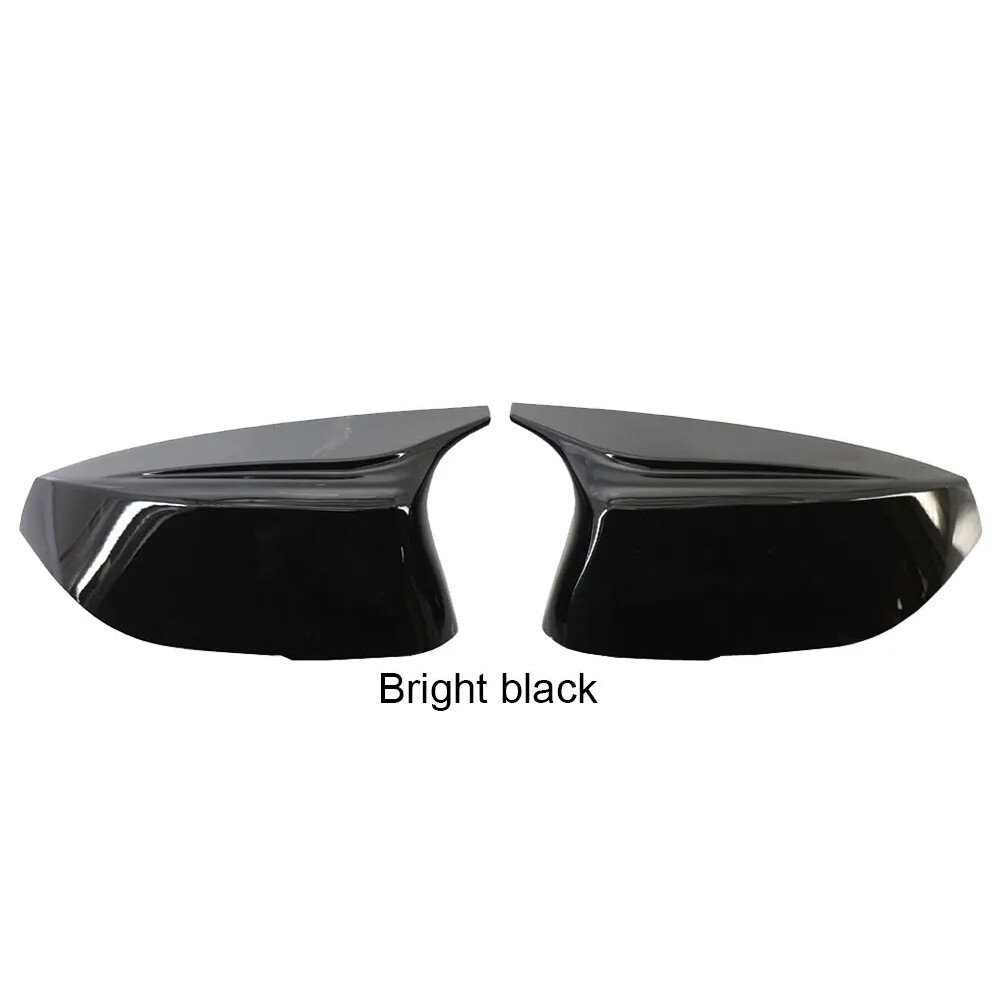 2X Mirror Cover Cap For Infiniti Q50 Q60 Q70 2014-2021 M3 Style Side Gloss Black