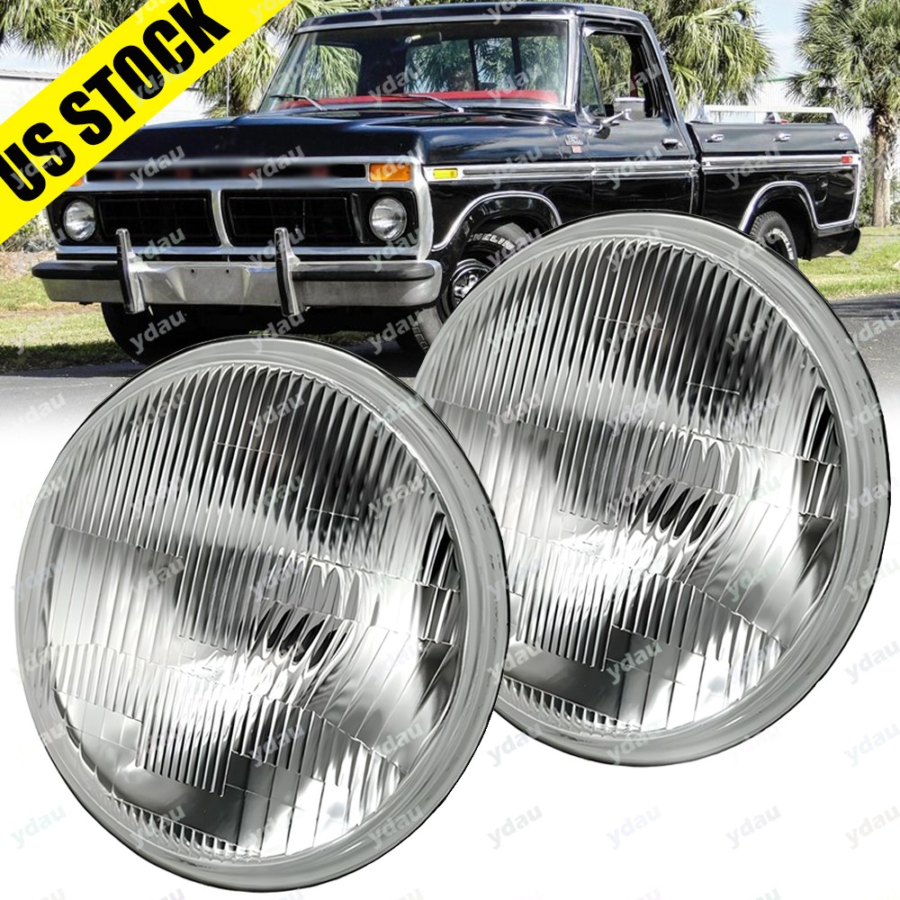 7″ Inch LED Headlights Original Look For Ford F-100 F-250 F-350 Pickup 1953-1977
