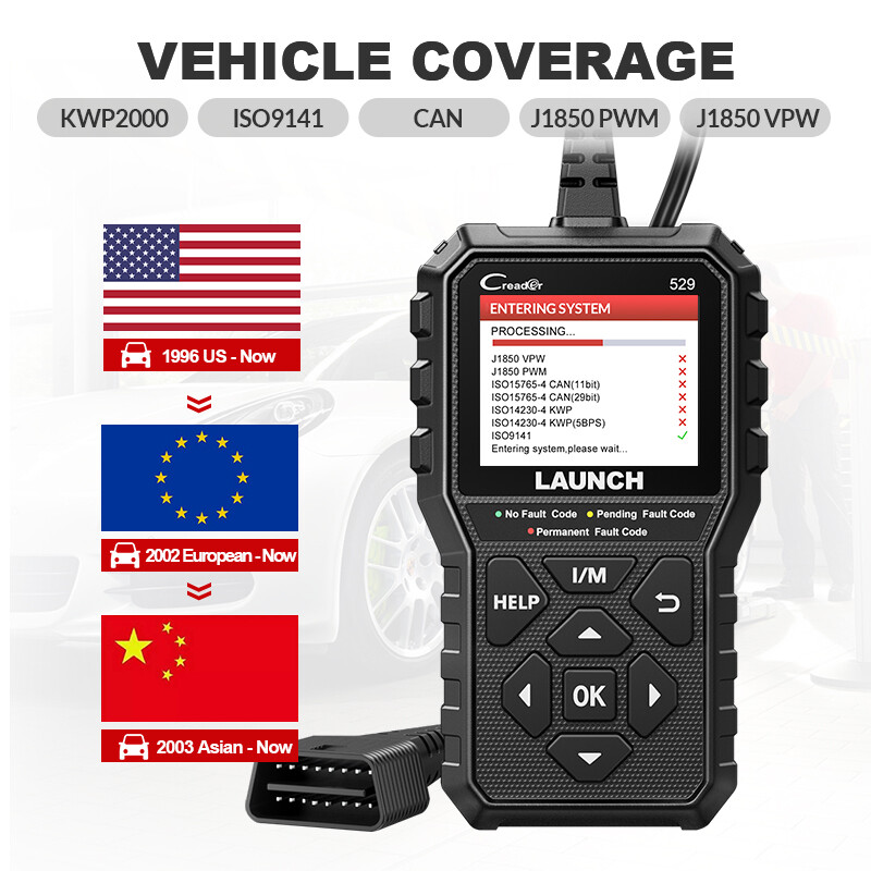 2020 LAUNCH X431 CR529 OBD2 Engine Check Car Code Reader Scanner Diagnostic Tool