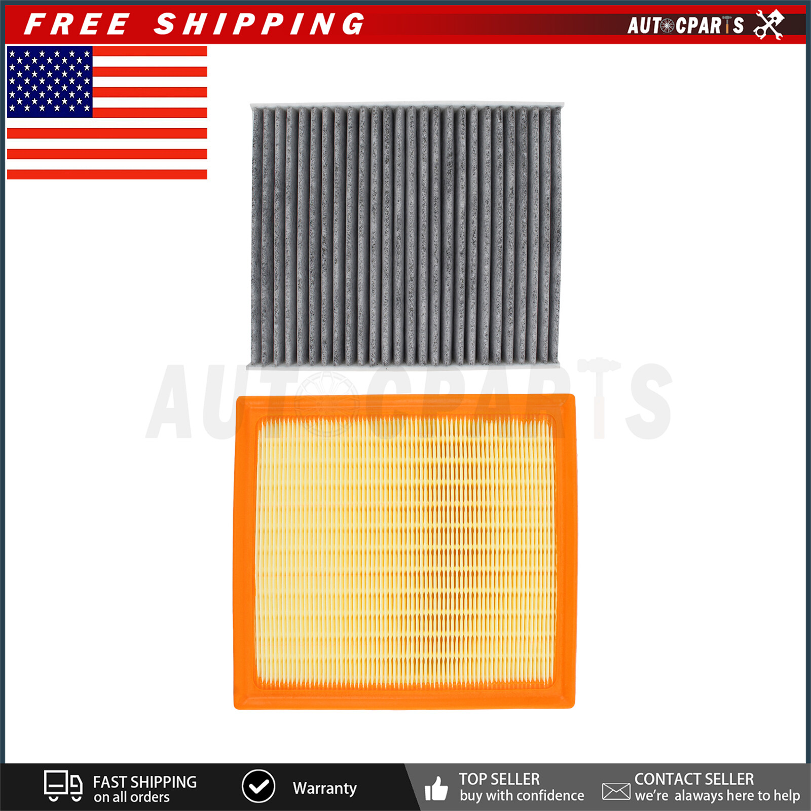 Set For IMPREZA ASCENT CROSSTREK OUTBACK COMBO Air Filter+CHARCOAL Cabin Filter