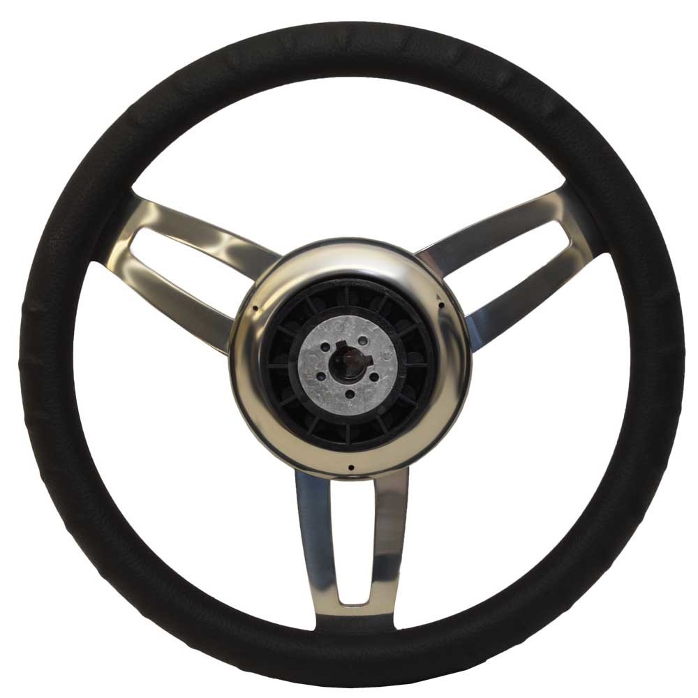 Ultraflex Boat Steering Wheel 69138V | Foscari 13 3/4 Inch Black