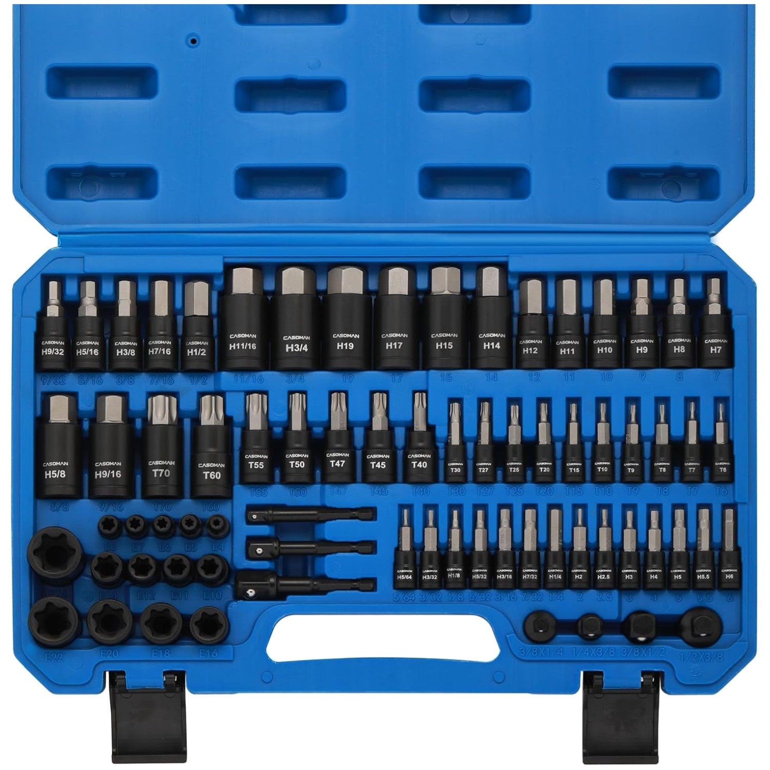 71-Piece Master Hex & Torx Bit Socket Set with Case