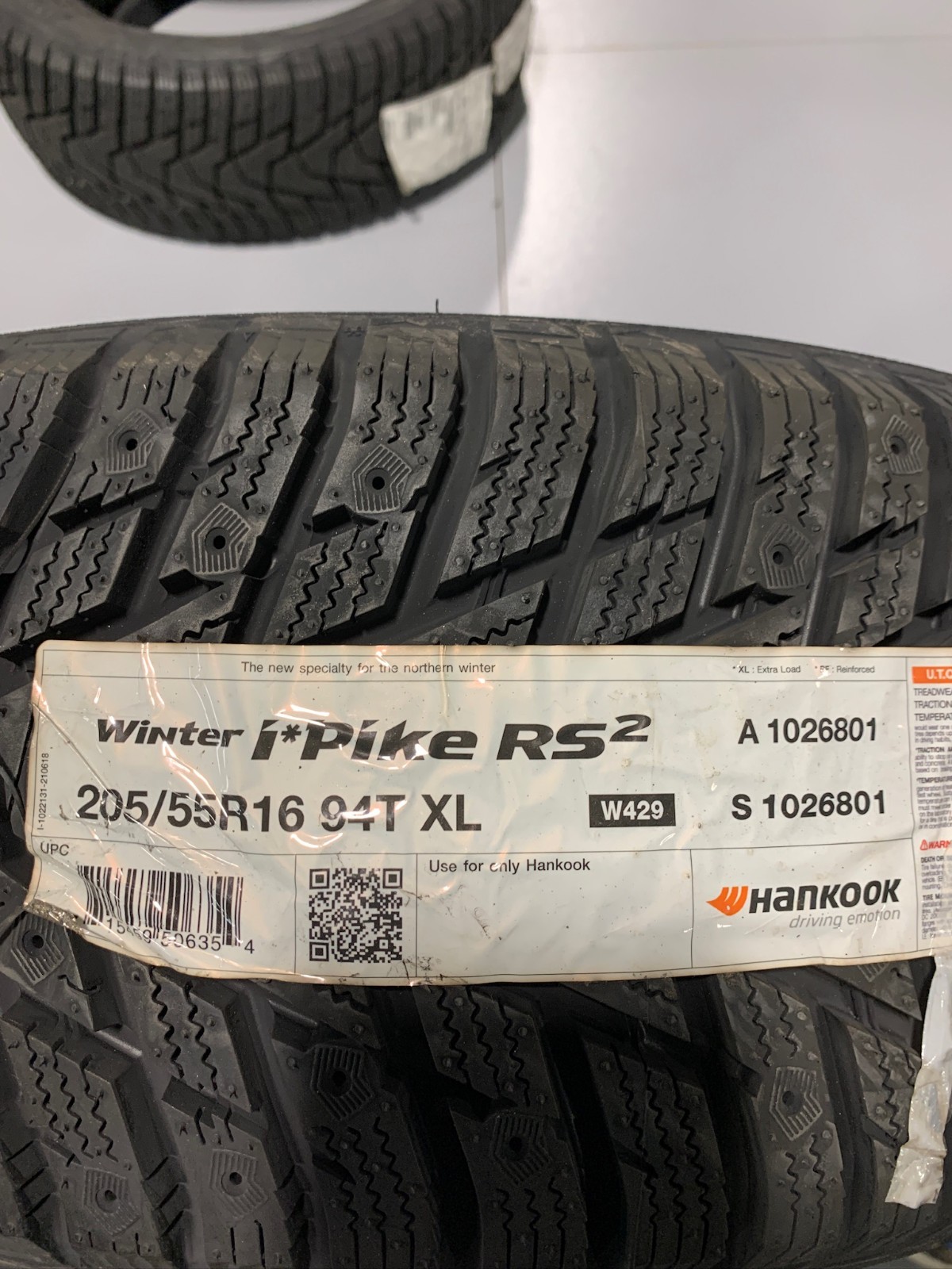 4 Take Off 205 55 16 Hankook Winter i*Pike RS2 Extra Load Snow Tires