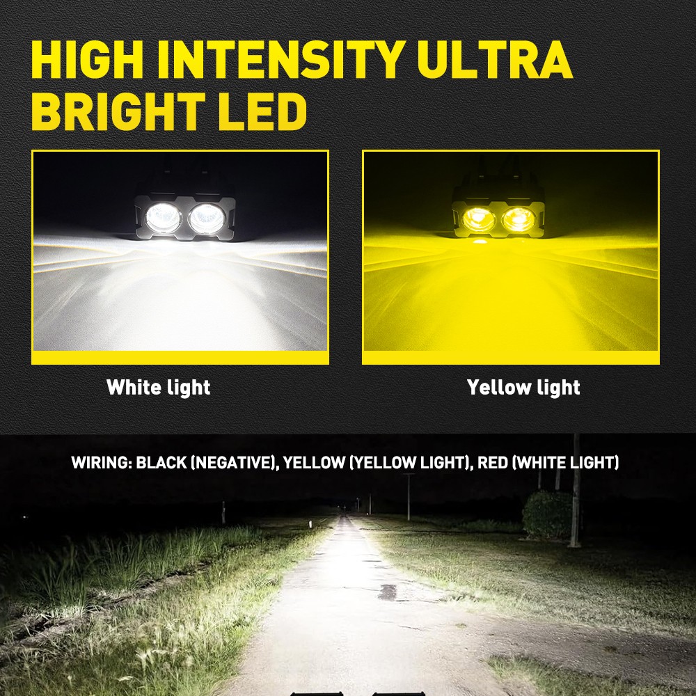 2x 3inch Work LED Light Bar Spot Cube Pods Driving Fog Lamp Offroad ATV UTV New