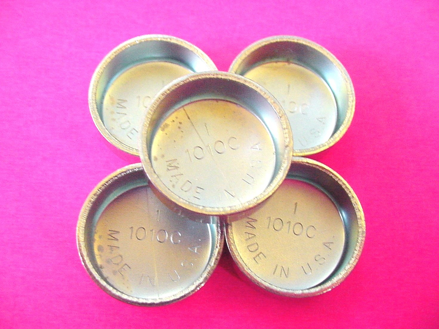 Fits Ford 5pk 1″ Freeze Expansion Plugs Zinc Plated Steel Engine Cylinder NOS