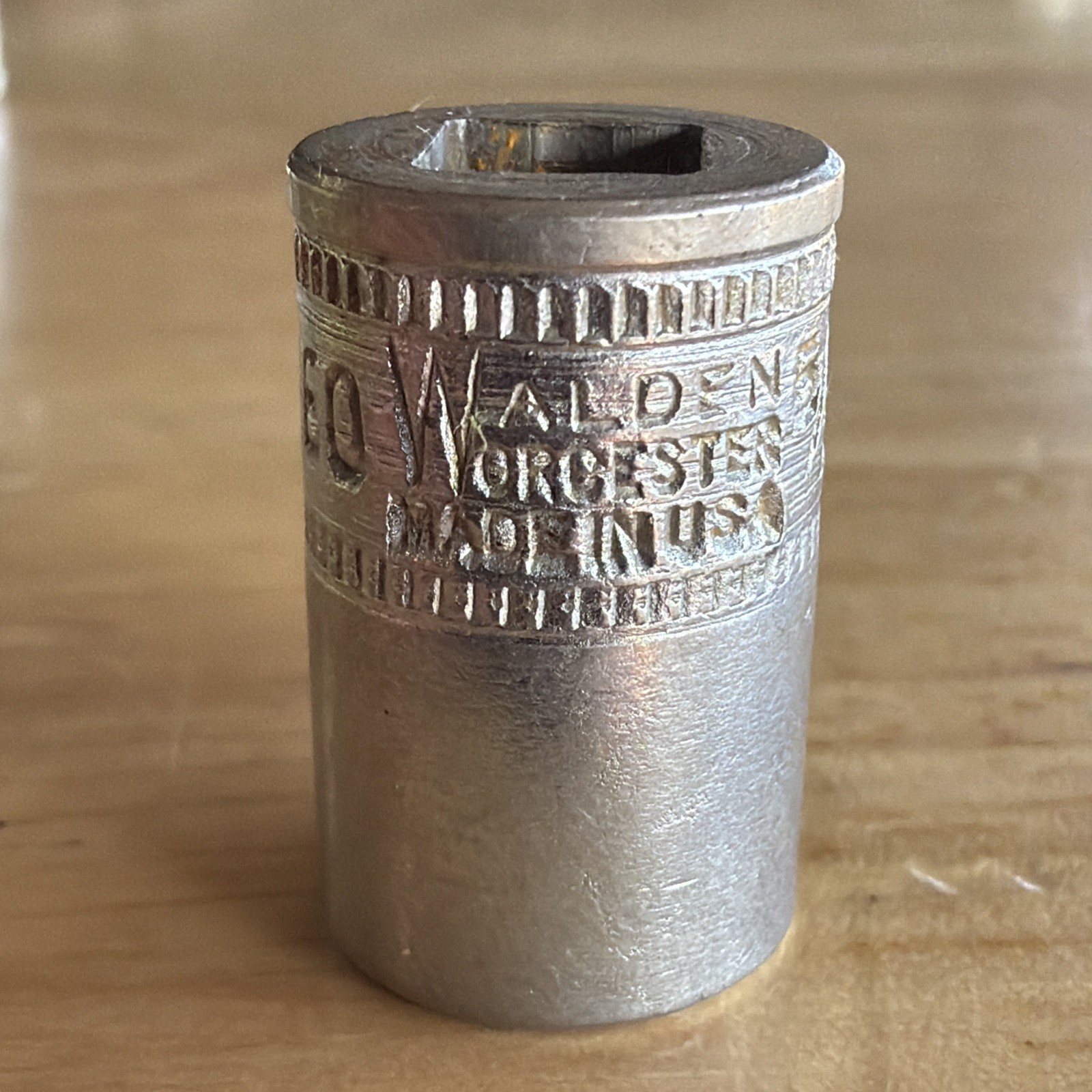 Walden Worcester 5/16″ Shallow Socket 1/4″ Drive 8 Point Double Square 3160 USA