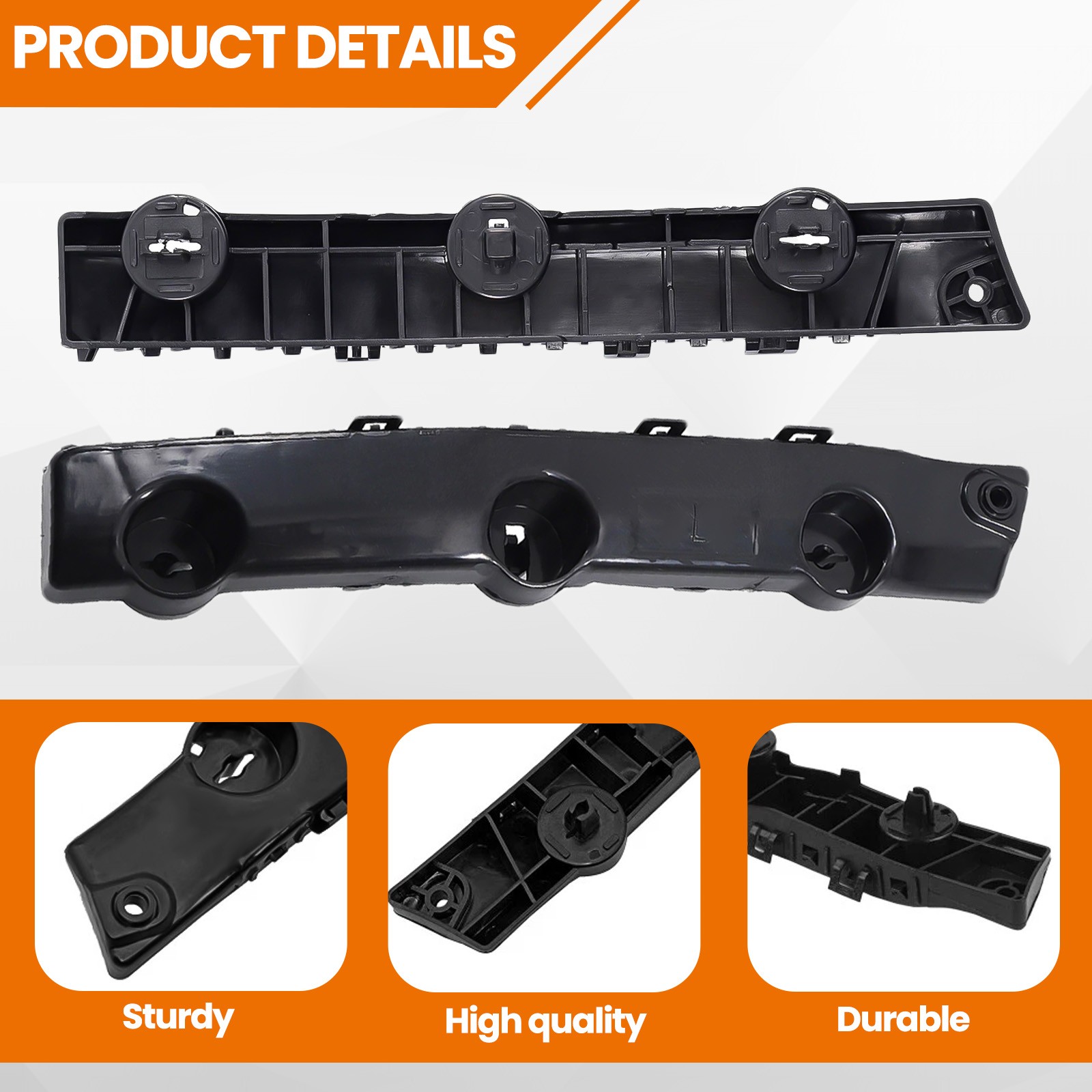 Front Bumper Brackets Support Retainer Left&Right For Nissan Rogue 2014-2019 SUV