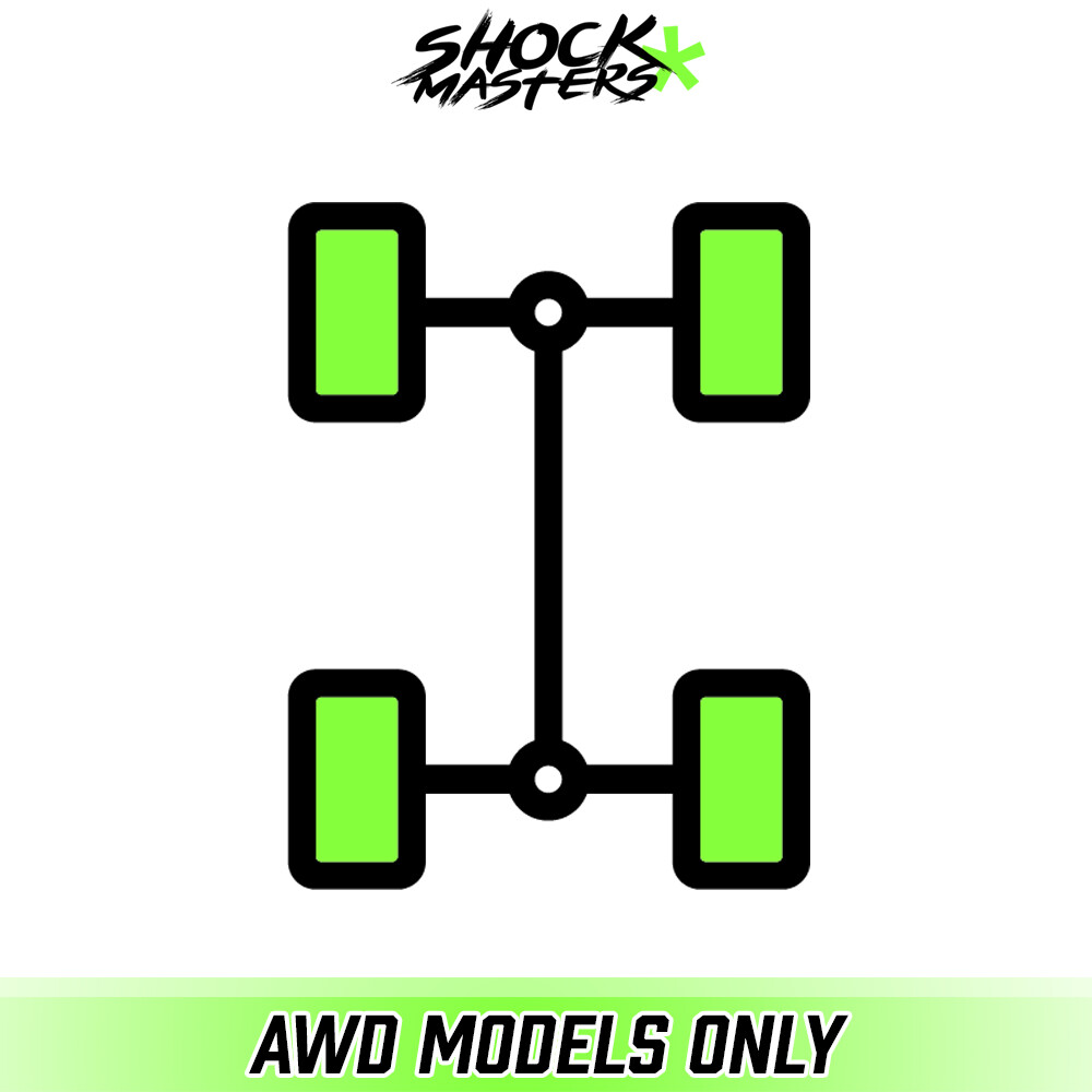 Front Pair Complete Struts & Spring Assemblies for 2014-2019 Silverado 1500 4WD