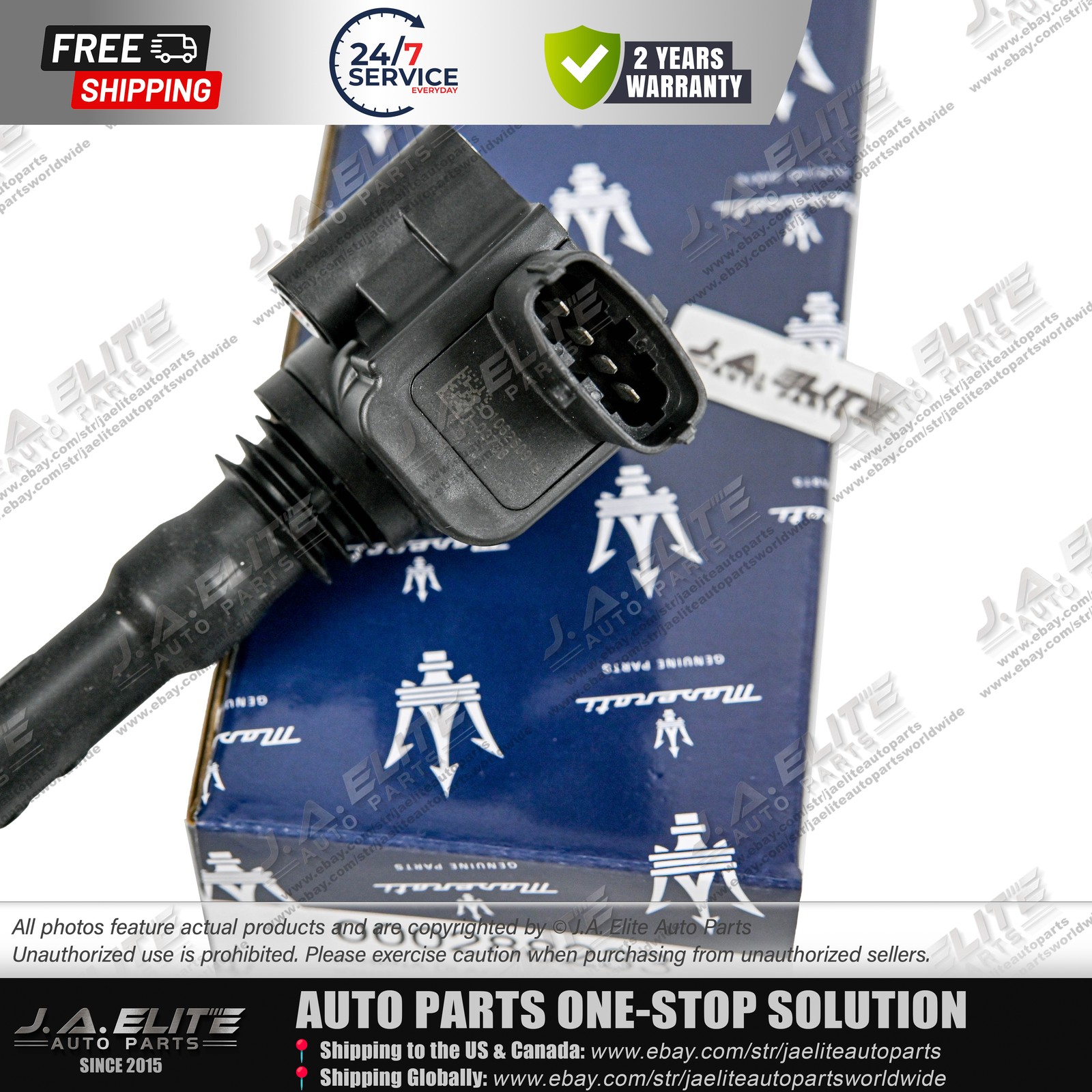 6pcs Genuine Ignition Coils for Maserati Ghibli Levante Quattroporte 288233