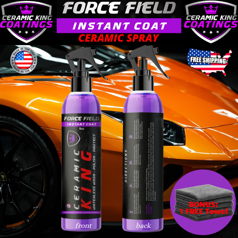 FORCE FIELD NANO CERAMIC CAR COATING SPRAY PRO PAINT SEALANT CAR POLISH WAX