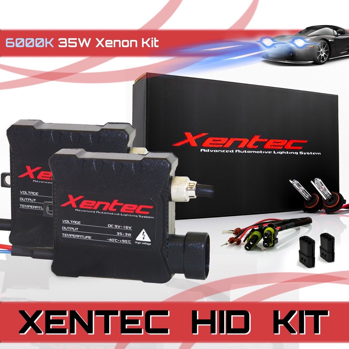 HID Xenon Ballasts 35W Conversion Kit Bulbs For Hb3 9006 H3 H4 H7 H8 H9 H11 H1