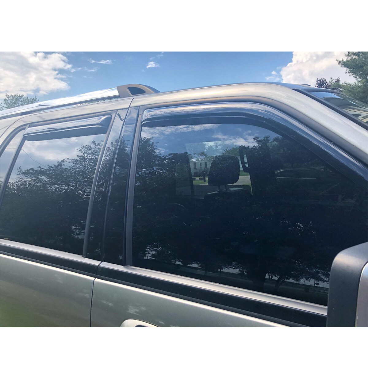 In Channel Smoke Window Visor Rain Guard for Lincoln Navigator Ford Expedition