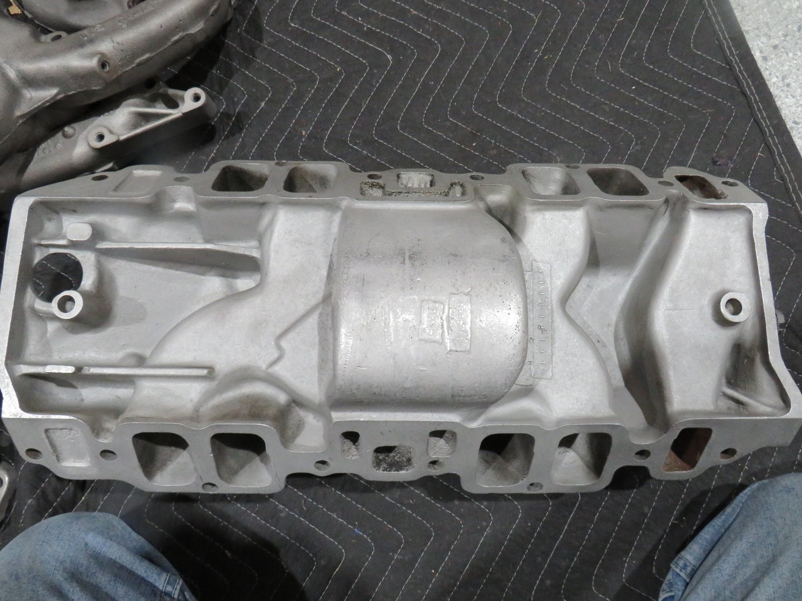 68 69 GM Alum Rect Port Intake Manifold #3933163–L78/396-L72/427-Prof Restored!