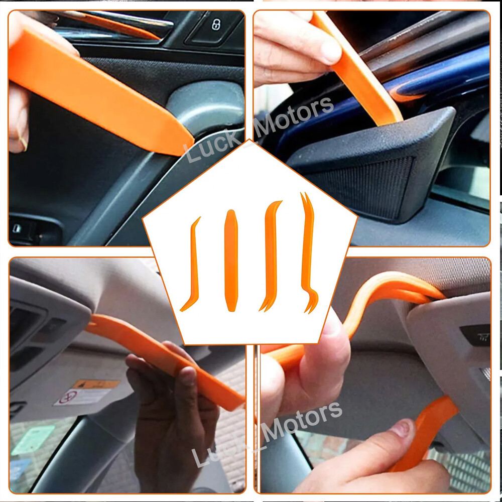 100PCS Car Retainer Clips Auto Fasteners Push Trim Clips Pin Rivet Bumper Kit