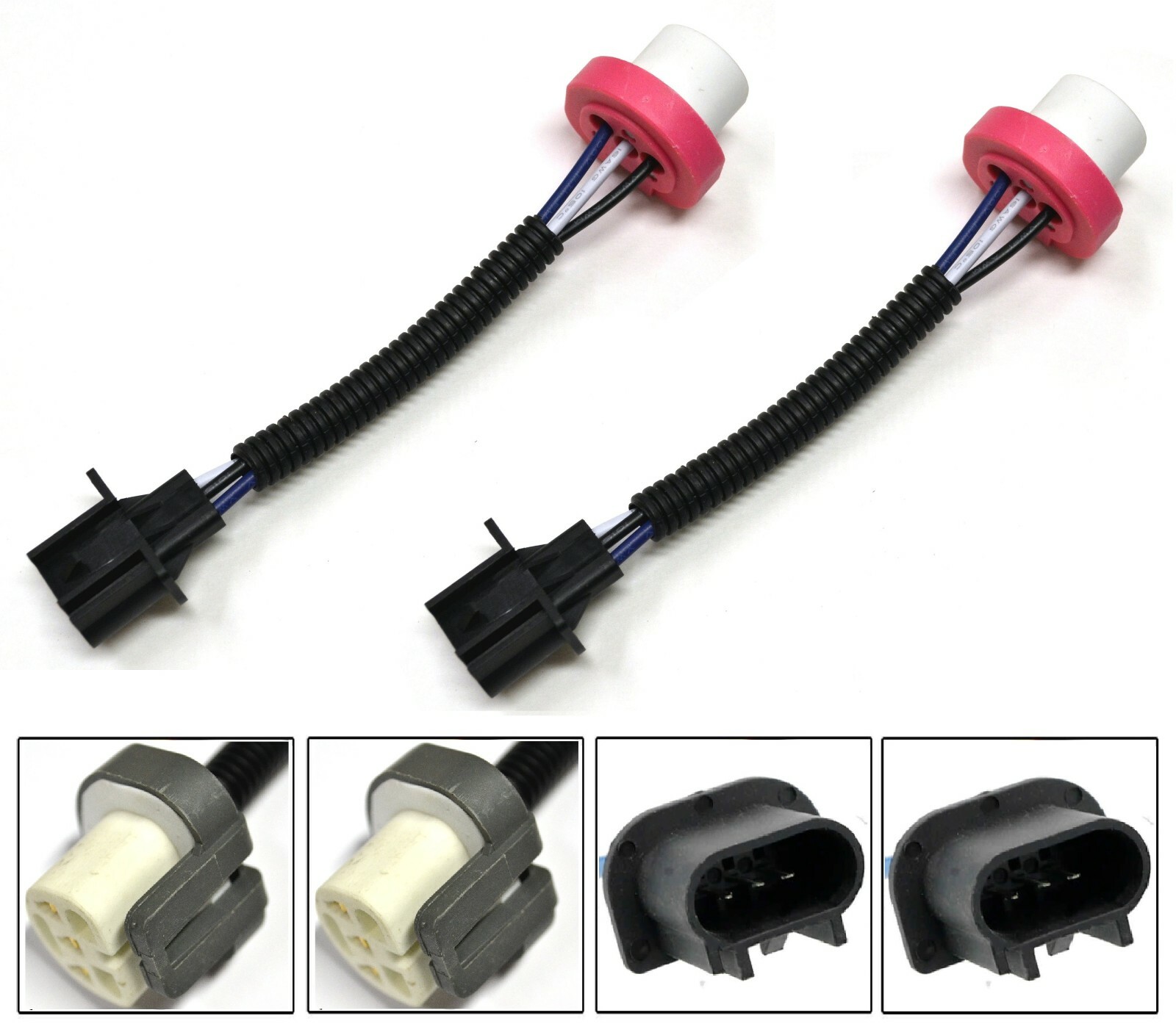 Conversion Wire 9008 H13 TO 9007 HB5 Two Harness Head Light Male Female Socket