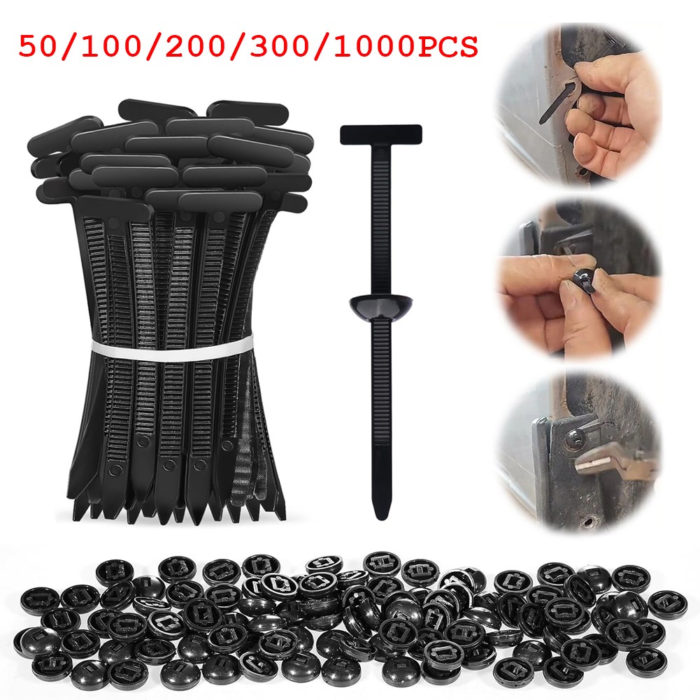 500 PCS-Universal Cable Tie Buckle, Heavy Duty Self-Locking Nylon Zip Tie Holder