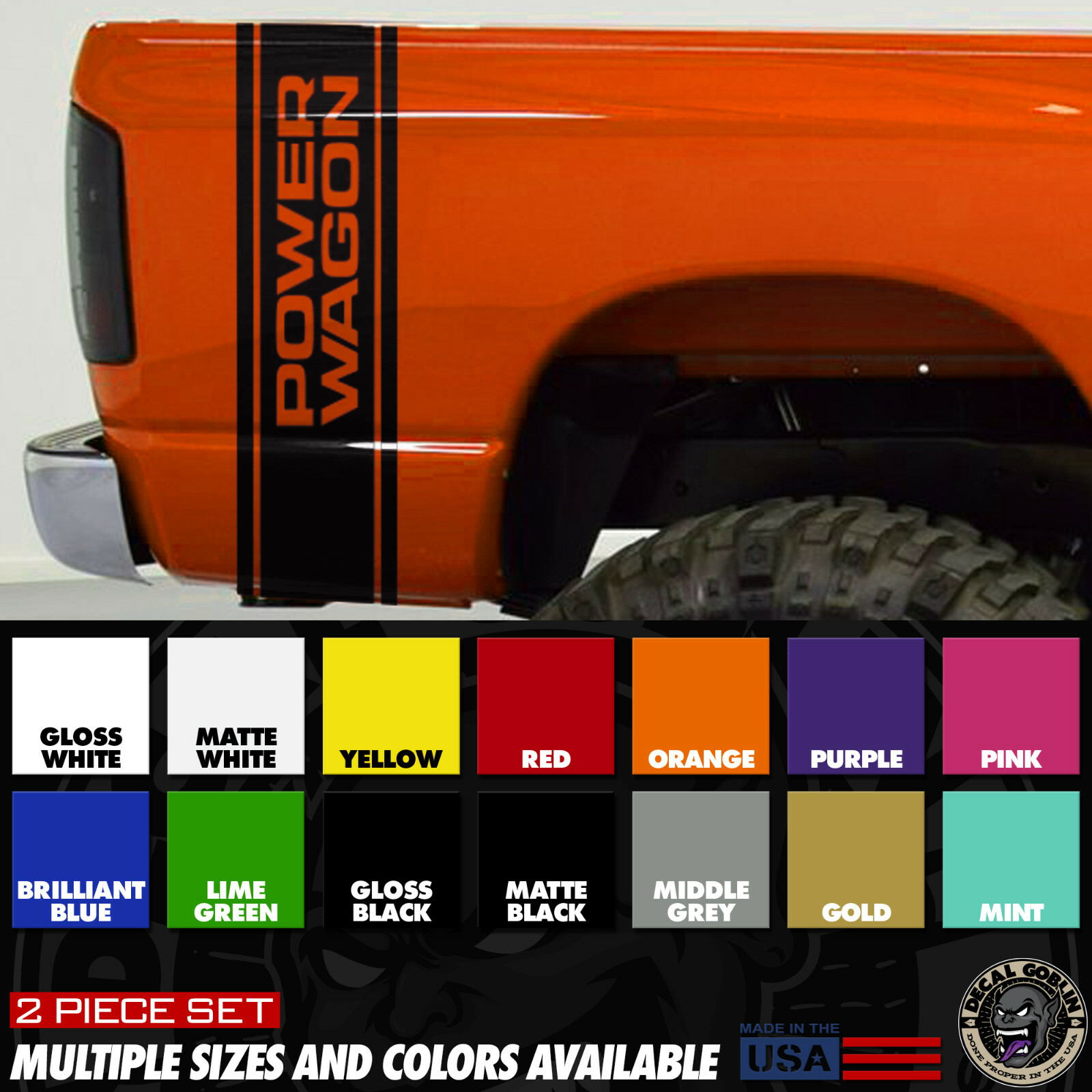 Vinyl Stickers Decal Graphics For Dodge Ram 1500 2500 Truck Power Wagon Stripes