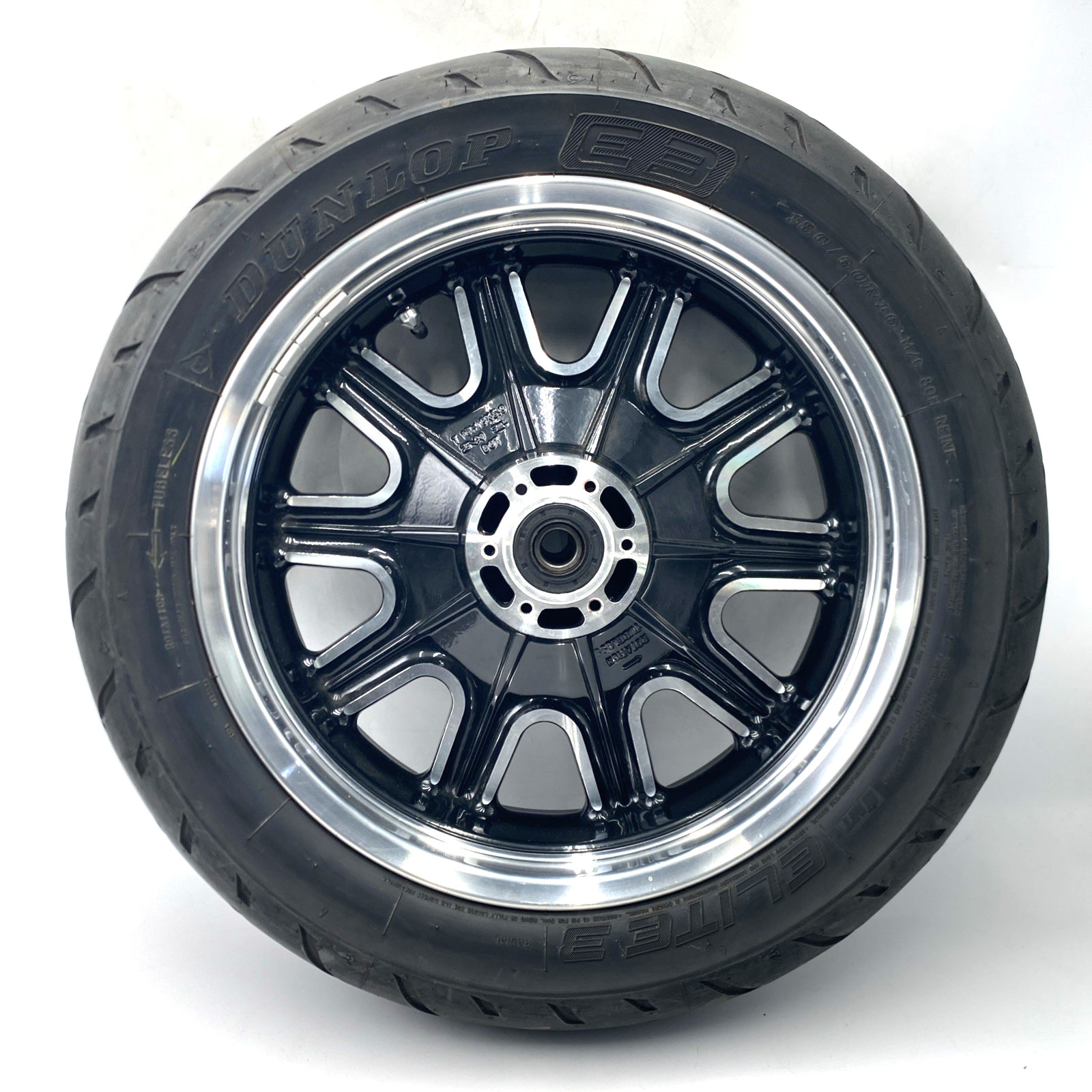 oem Indian 1522506-440 Rear 16×5 Cast Black Wheel & Tire 20 Mi 15-22 Roadmaster