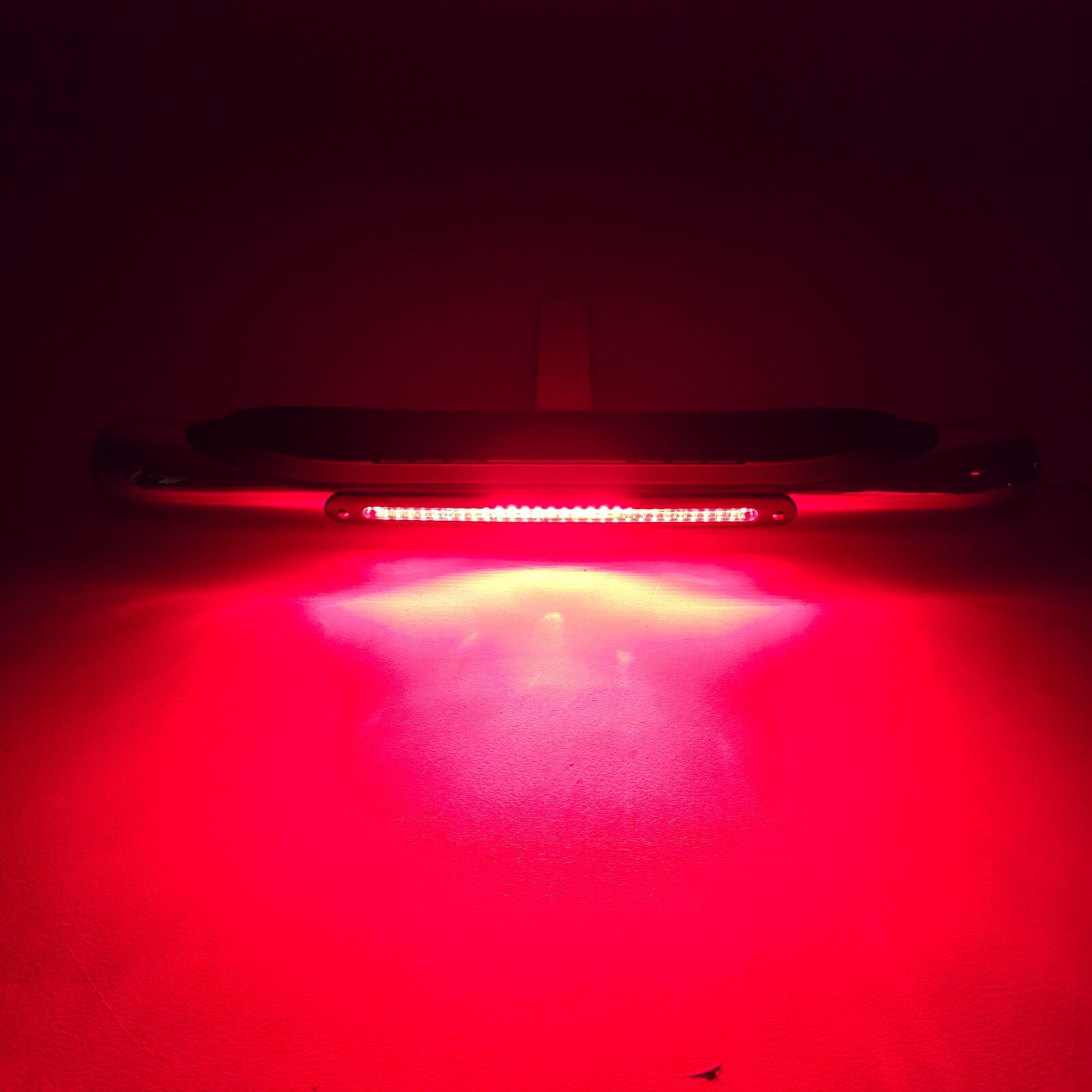 30″ L 2″ Receiver Tow Hitch Bar 3″ Round Curved Black LED Brake Light Universal