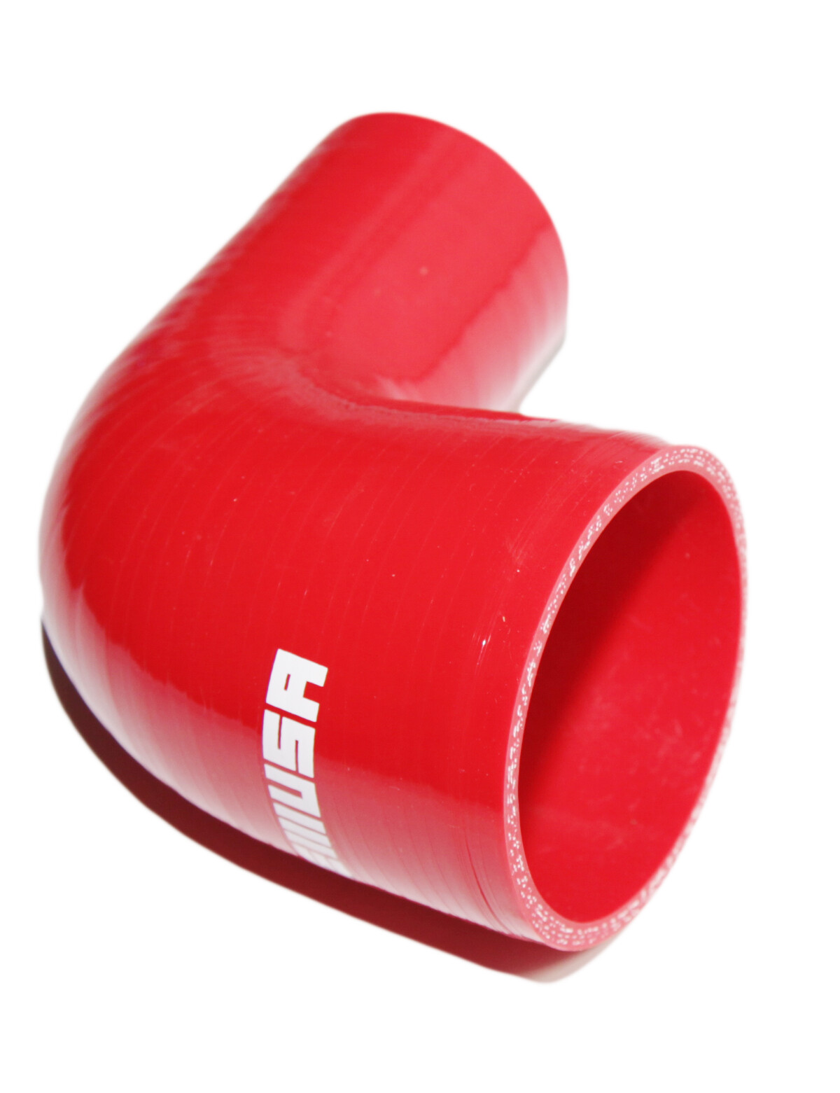 RED 5×2.5″-2″ Universal 90 Degree Elbow Silicone Hose Turbo Pipe+ SS Clamps