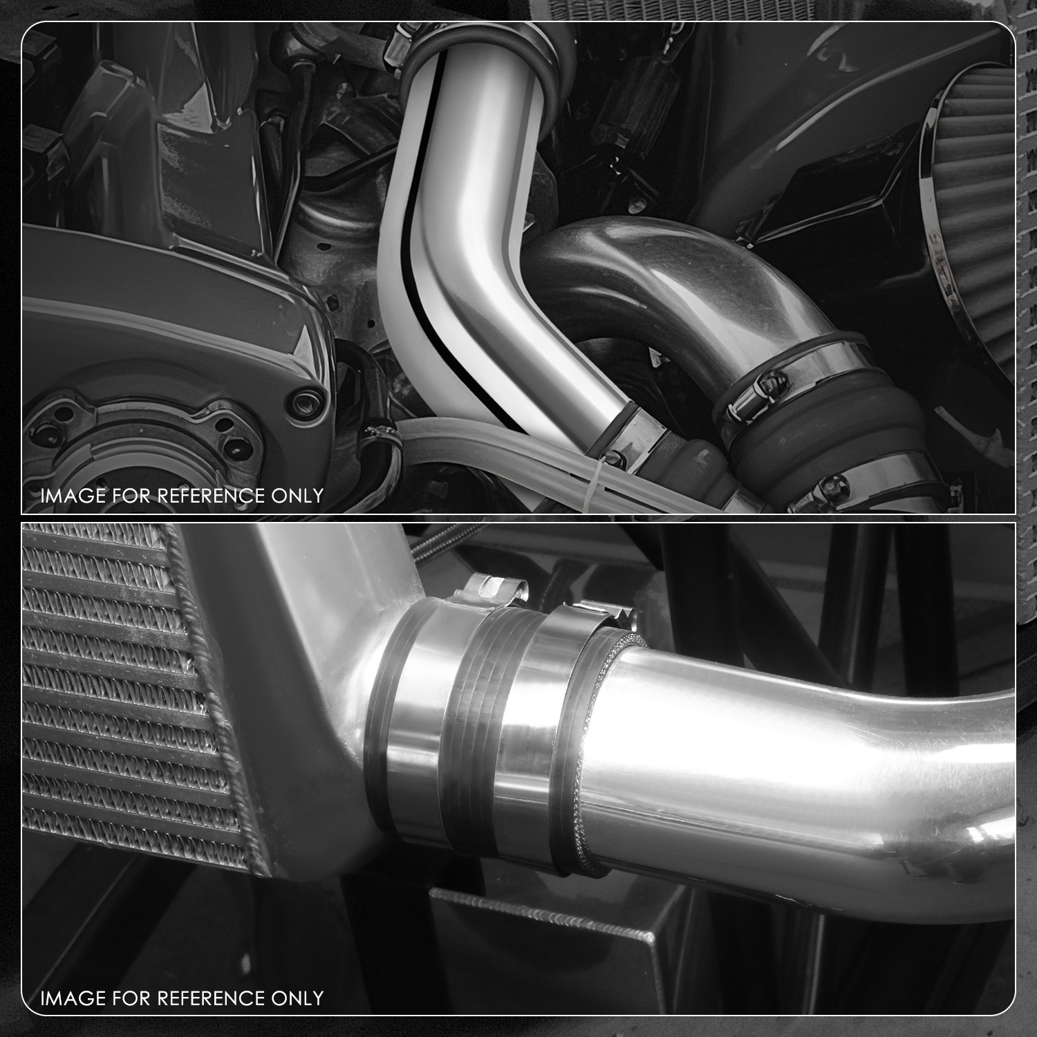 45 Degree 3″ OD Chrome Aluminum Elbow Bend Intercooler Pipe Tube Intake Turbo