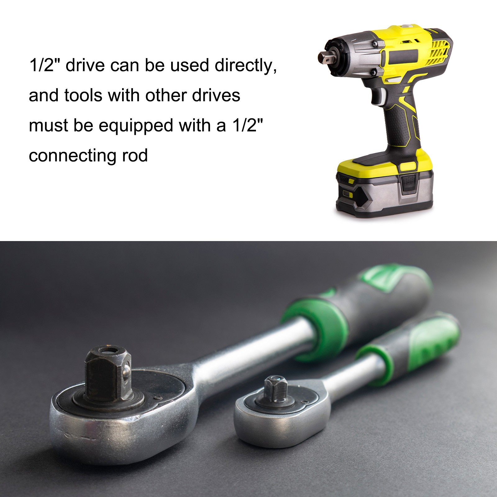 9/32″ Steel Hex Bit Socket 1/2″ Square Drive SAE Extension Impact Bit