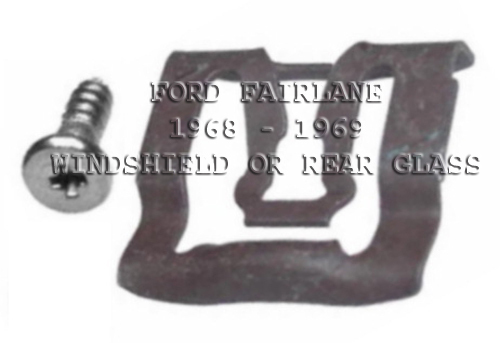 FITS FORD FAIRLANE 1968-69 WINDSHIELD OR REAR GLASS REVEAL MLDG CLIPS 20
