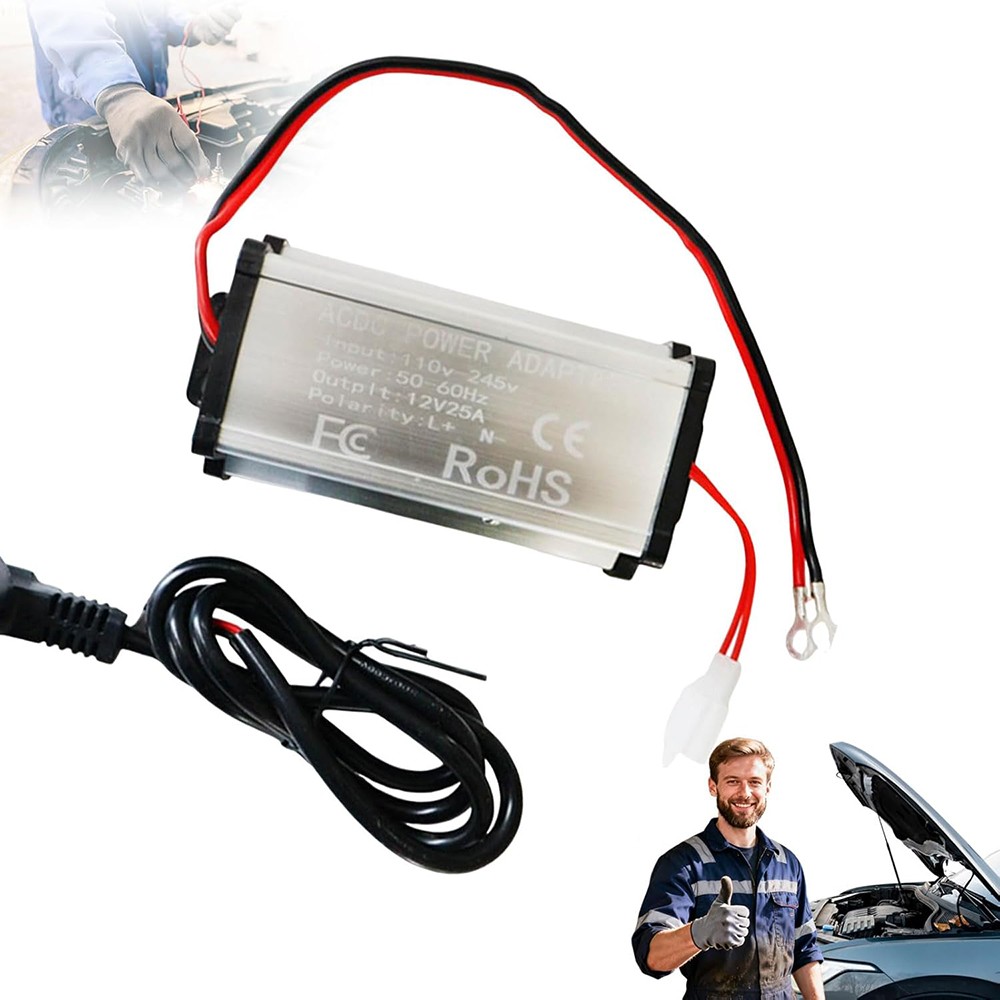 ﻿DC 12V /24V to AC 110V Adapter Air Heater Power Converter for RV, Campers