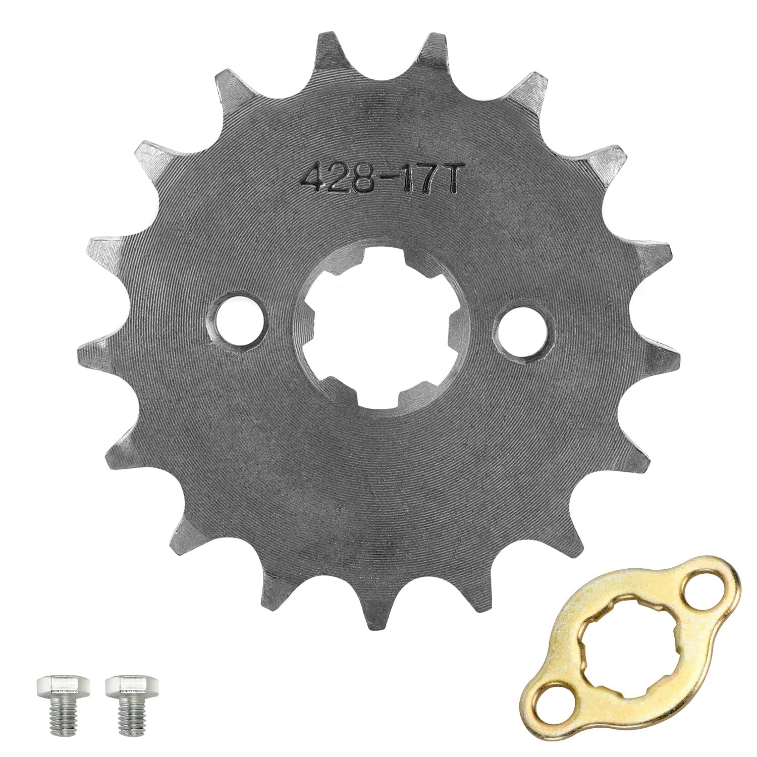 HIAORS 428 17T 17mm Motorcycle Front Engine Sprocket EG428-17T-17mm