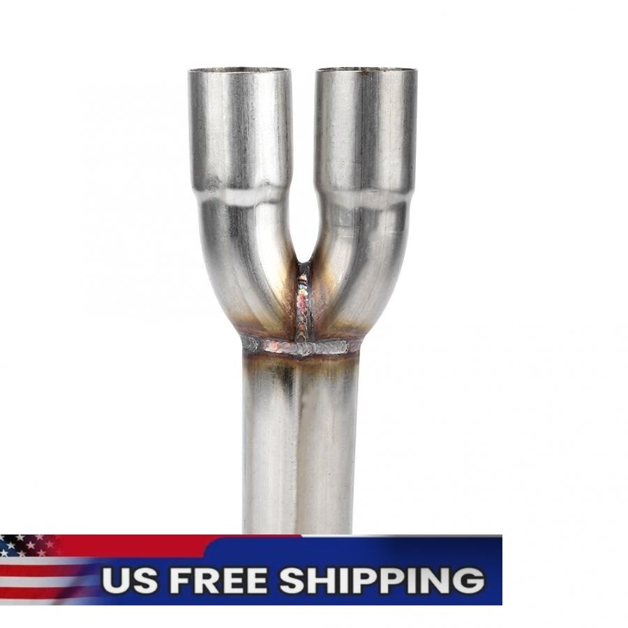 2-1 Exhaust Merge Collector 1.75″ Inlet Slipover ID 2″ Outlet OD Stainless Pipe