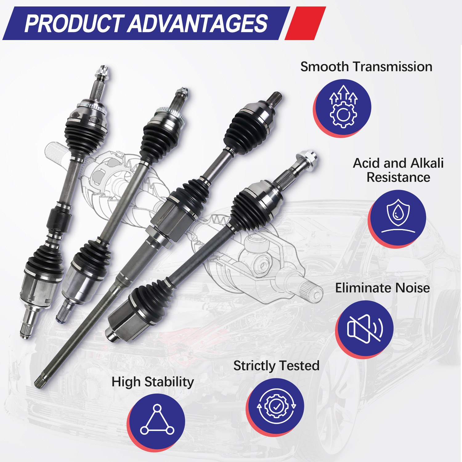 Front Left & Right CV Axle Joint Assembly for Kia Soul 1.6L FWD Auto Trans OEM